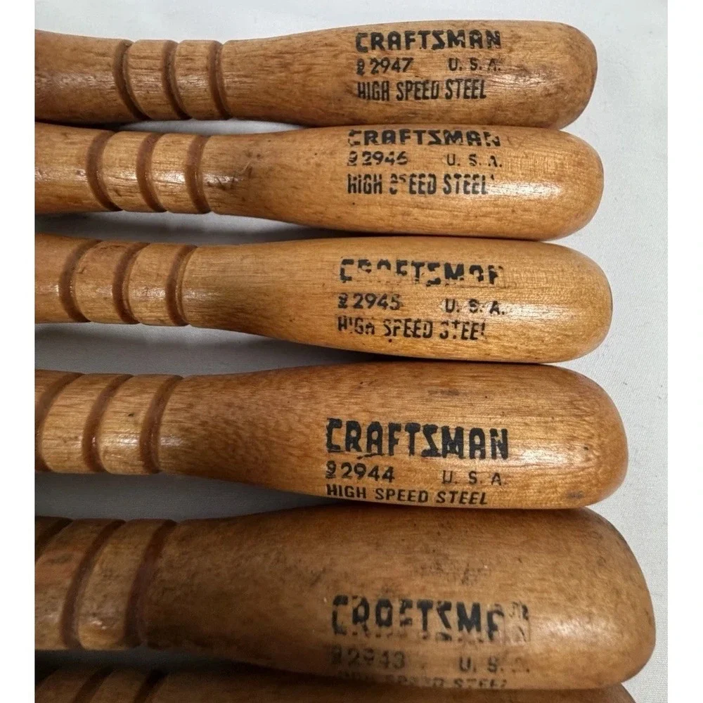 Craftsman Wood Turning Chisel/Gouge Set 8pc HSS USA MPN 92940-92947